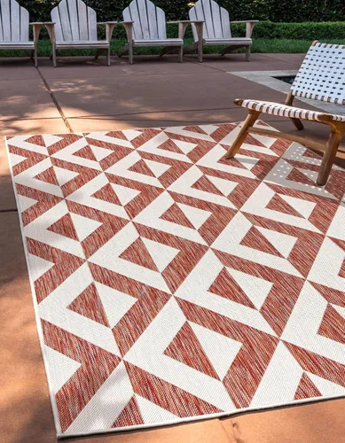 Miniatura 19 de Unique Loom Jill Zarin Outdoor Collection - Alfombra rectangular (2 pies 2 pulgadas x 3 pies 1 pulgadas, rectangular, beige y marrón)