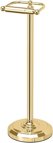 Miniatura 11 de Gatco 1436MX, soporte de papel higiénico independiente, 22 pulgadas de alto, negro mate/base ponderada de pie para papel higiénico