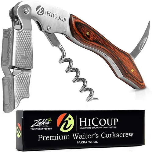 Miniatura 29 de Sacacorchos para camareros De HiCoup. Premium, todo-en-uno sacacorchos, abre botellas y cortador de lámina, Fine Ying Yang