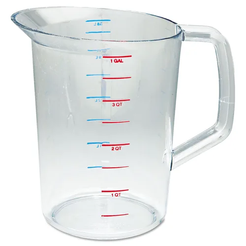 Miniatura 5 de Rubbermaid Commercial Products Bouncer Taza Medidora Transparente de 4 Tazas/1 Cuarto de Galón Transparente Resistente de Grado Alimenticio Fácil