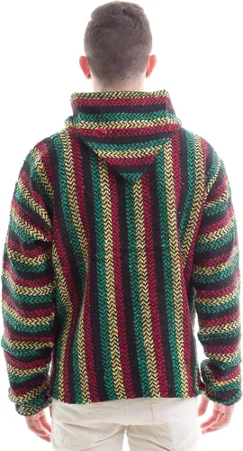 Miniatura 3 de Baja Joe sudadera ecológica a rayas con capucha para hombres