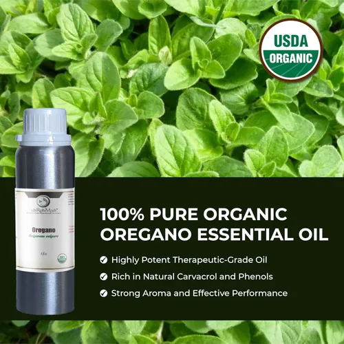 Miniatura 2 de Aceite esencial de orégano orgánico – 100% puro destilado al vapor Origanum vulgare de España Aceite de aromaterapia natural para difusor, piel