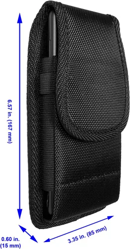 Miniatura 2 de Funda de nailon para teléfono celular para iPhone 13/14/15/16/17 Pro Max, Samsung Galaxy s22 s23 s24 s25, TCL 40 50 60 xe XL - Funda vertical