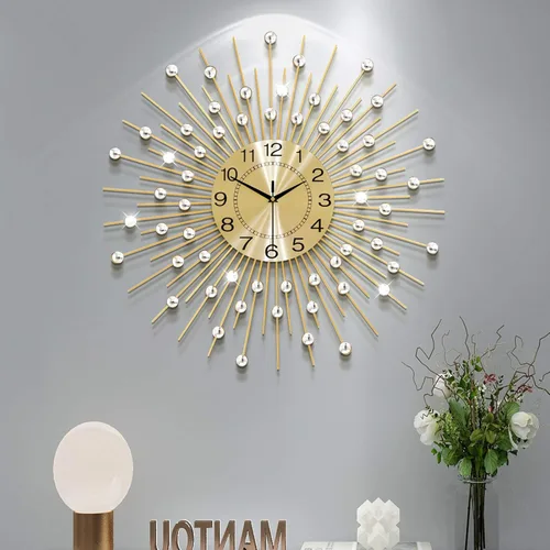 Miniatura 10 de Relojes de pared grandes para decoración de sala de estar, reloj silencioso grande y moderno que no hace tictac para dormitorio, oficina, cocina