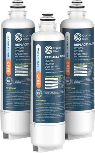 Miniatura 10 de Crystala Filters Repuesto para filtro de agua Bosch Ultra Clarity Pro, compatible con BORPLFTR50, 12033030, 11025825, 12028325, BORPLFTR55