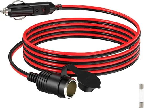 Miniatura 14 de ELFCULB Cable de encendedor de cigarrillos macho a macho, cable de extensión de enchufe de encendedor de cigarrillos de automóvil de 14 AWG 12 V