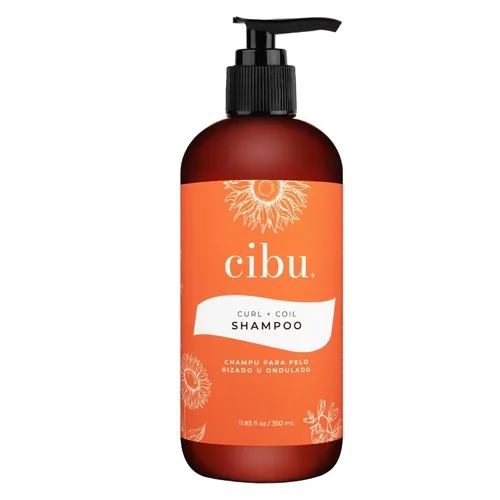 CIBU El champú Curl + Coil limpia, hidrata, revitaliza, desenreda y conserva el rizo natural + bobina para un cabello suave y manejable sin