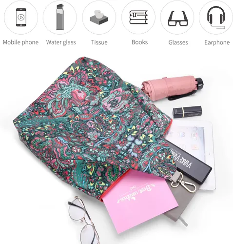 Miniatura 5 de Black Butterfly - Mochila prémium para mujer, estilo bohemio, casual, moderna, ligera y pequeña, verde (03-Green)