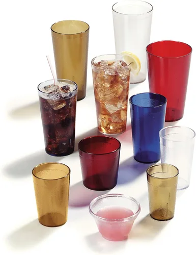 Miniatura 6 de Vasos de plástico Carlisle, apilables, resistentes a la rotura, sin BPA, 6 unidades, 12 onza, Transparente