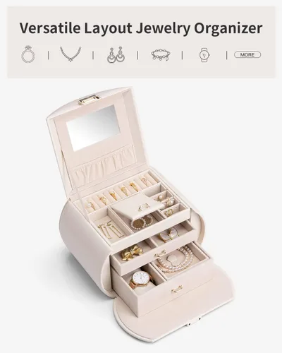 Miniatura 4 de Joyero estilo princesa del equipo de diseño de los Países Bajos, fabuloso regalo para niñas, regalos de Navidad y cumpleaños para niñas de 9, 10