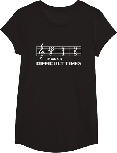 Miniatura 3 de Musician - Camiseta con texto en inglés "These are Difficult Times", talla S