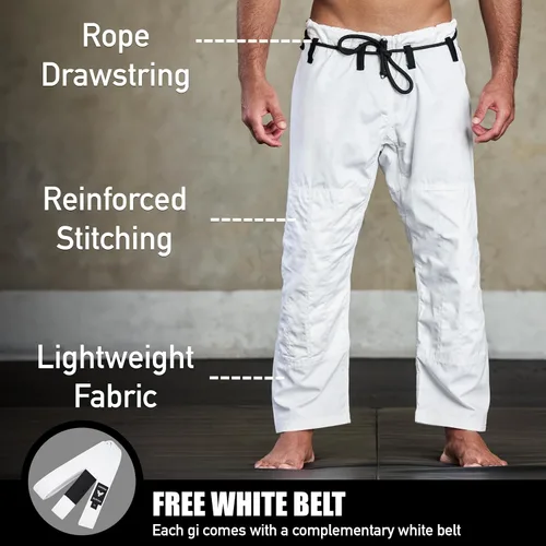 Miniatura 3 de Elite Sports - Kimono para hombres, gi, aprobado por la IBJJF, tela pre-encogida con cinturón para Jiu Jitsu brasileño (ver guía de tallas)