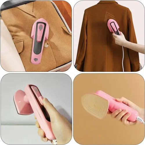 Miniatura 6 de Homoyoyo Plancha de viaje pequeña Plancha eléctrica plancha de vapor de ropa de viaje vaporizador portátil Mini vapor de mano de hierro vaporizador