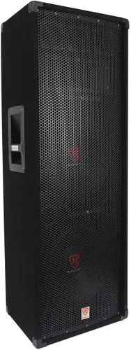 Rockville RSG12.2 Altavoz PA pasivo de 3 vías dual de 12 pulgadas y 2000 W, 4 ohmios, tweeters piezoeléctricos, sonido de rango completo,