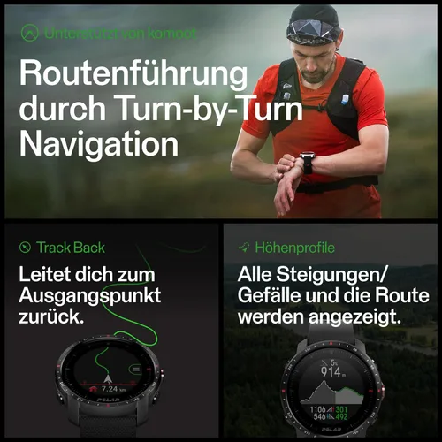 Miniatura 5 de POLAR Grit X Pro - Reloj inteligente multideportivo con GPS, durabilidad militar, cristal de zafiro, frecuencia cardíaca basada en la muñeca