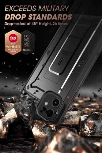 Miniatura 2 de SUPCASE Funda para iPhone 11 con protector de pantalla (Unicorn Beetle Pro), [soporte integrado y clip para cinturón] [protección de grado militar]
