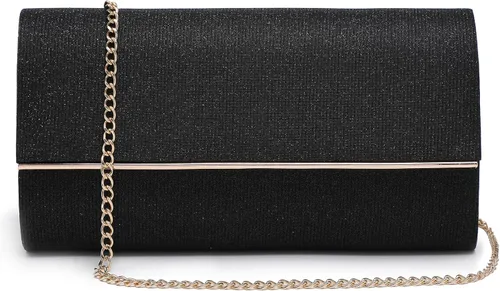 Dasein Bolso de noche para mujer, bolso de mano con purpurina para boda, bolso de novia brillante para cóctel, fiesta, baile de graduación |