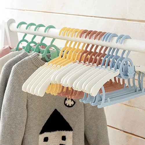 Miniatura 8 de HGYZE Perchas para armario de bebé, ultrafinas, antideslizantes y extensibles, para ropa de recién nacidos, 20 piezas de regalo amarillo, percha 20