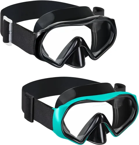 Miniatura 23 de Aegend Máscara de buceo para adultos y jóvenes, antivaho anti-UV, amplia visión, máscara de esnórquel para buceo, natación, esnórquel