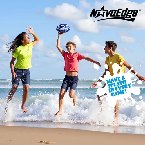 Miniatura 6 de Hydro Water Football - 10.4-Inch Neoprene Pool Football for All Ages for Water Play in Pool, Lake & Beach Secure-Grip with Real Laces Includes