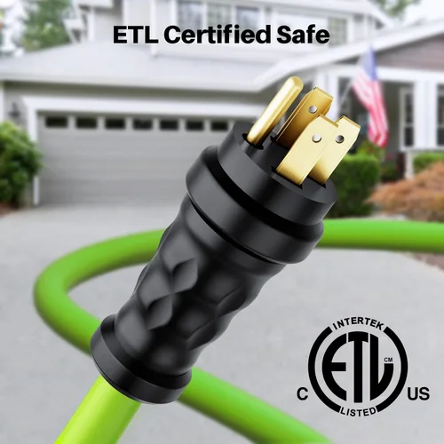 Miniatura 8 de GEARit Cable de extensión para generador de 50 amperios, 125/250 V para caja de entrada de alimentación de 50 A, NEMA 14-50P a SS2-50R, conector