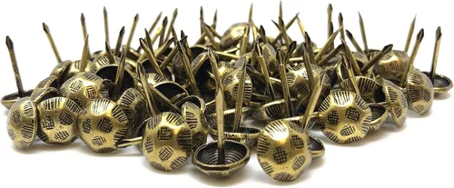 Miniatura 27 de DMSE – Tamaño mayorista 7/16" diámetro (0.433 in) hardware tapicería muebles decorativos Pulgar tachuelas clavos clavos 1000