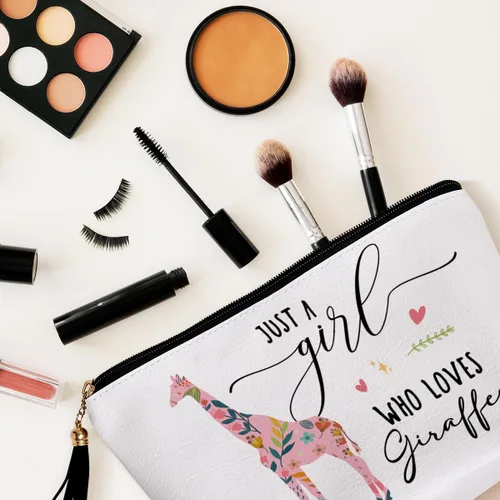 Miniatura 5 de Bolsas de maquillaje para entusiastas de los animales - Regalos para mujeres y madres, Giraffes, Jirafas