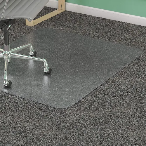 Miniatura 3 de Lorell LLR82819 Alfombras para silla, 2.36 pulgadas de alto x 19.09 pulgadas de ancho x 61.81 pulgadas de largo, transparente