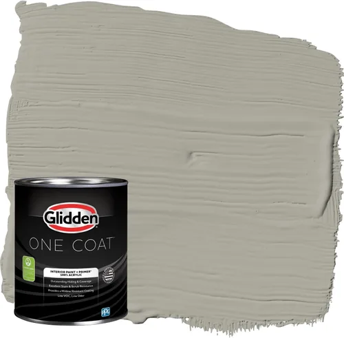 Miniatura 103 de Glidden Pintura Interior + Imprimación: Gris/Plata Antigua, Una Capa, Satinado, 1 Galón