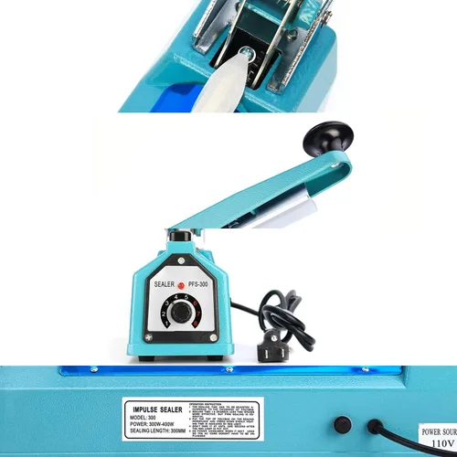 Miniatura 3 de Sellador Pro, Sellador de calor por impulso patentado de 8 pulgadas, Máquina de sellado de bolsas de polietileno de 2 mm de ancho de sellado, 2 kits