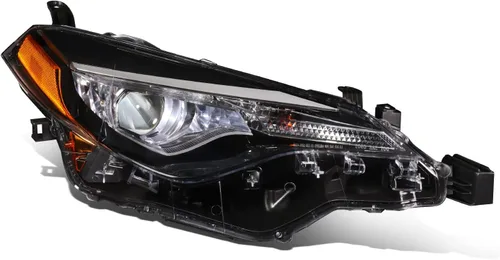 Miniatura 15 de DNA MOTORING Lámpara para faros delanteros estilo OE compatible con Toyota Corolla 09-10, TO2502182, cromo/ámbar, lado del conductor, OEM-HL-0089-L