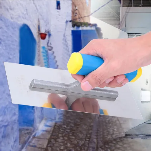 Miniatura 2 de Paleta de enlucido profesional para baldosas de edificio, herramienta de baldosas con vástago largo para revestimiento seco de yeso de hormigón