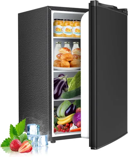 Miniatura 16 de Electactic Refrigerador compacto de 2.56 pies cúbicos con puerta individual reversible, NEGRO