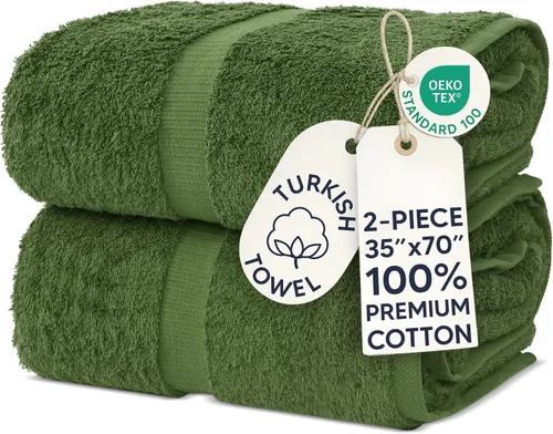 Miniatura 82 de Chakir Turkish Linens - Toallas turcas de 100% algodón, suaves y absorbentes (4 paños, color gris)