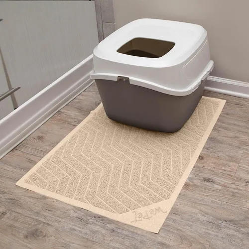 Miniatura 2 de WePet Tapete para caja de arena para gatos (No. 02-2), almohadilla de PVC de alta calidad, alfombra de captura duradera, libre de ftalatos