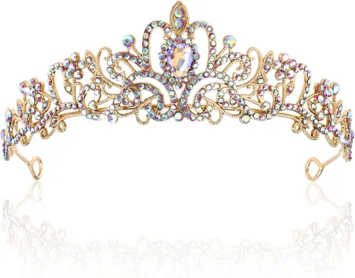 Miniatura 14 de CIEHER - Tiaras y coronas para mujeres y niñas - Regalos de corona para novia, boda, graduación, cumpleaños y Navidad