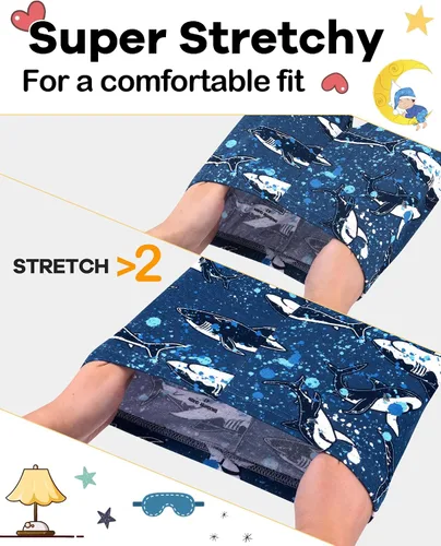 Miniatura 3 de DAUGHTER QUEEN Pijama para niños de 4 piezas, 100% algodón, talla 18 meses a 12 años