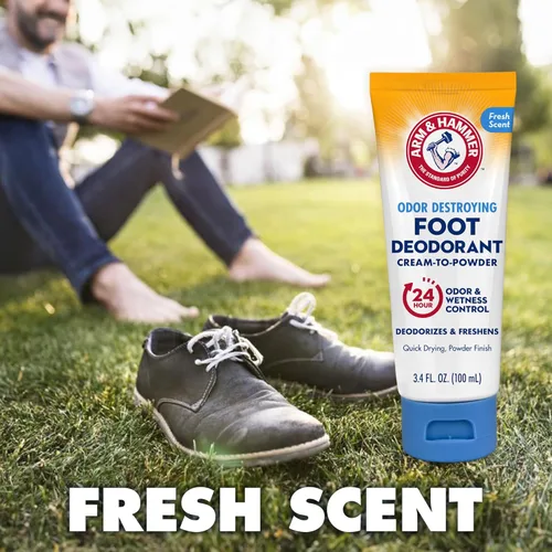 Miniatura 6 de Arm & Hammer Desodorante de Crema a Polvo para Pies, Protección de 24 Horas contra el Olor y Humedad, Antitranspirante Eficaz y de Larga Duración
