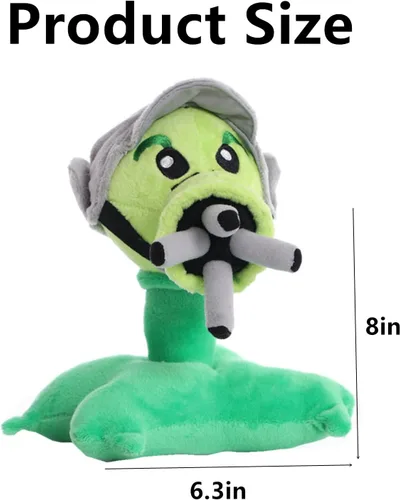 Miniatura 4 de JHESAO 8 "Plantas y Peashooter Zombies Juguetes de peluche PVZ 1 2 Peluche Suave Muñeca Gatling Guisante Tirador Juguete Nuevo