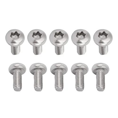 Miniatura 16 de DTGN Tornillos Torx de cabeza plana M1.0.236x0.118 in (DXL), paquete de 20, buenos para maquinaria, sujetadores de seguridad Torx de acero