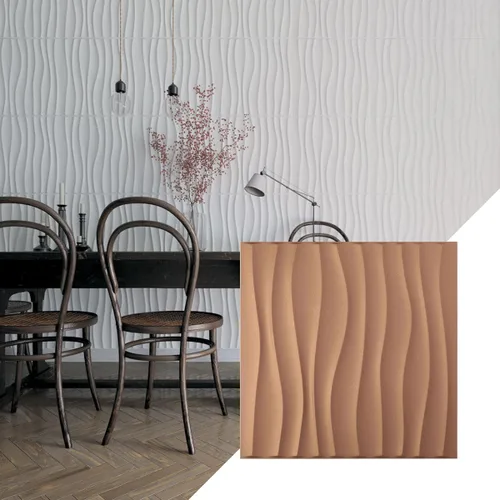Miniatura 19 de Ekena Millwork 19 5/8 pulgadas de ancho x 19 5/8 pulgadas de alto Shoreline EnduraWall Panel decorativo de pared 3D, aluminio