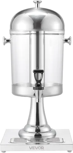 Miniatura 9 de VEVOR Dispensador de bebidas, dispensador de bebidas de 2.1 galones para fiestas, dispensadores de jugo de acero inoxidable + plástico con bandeja