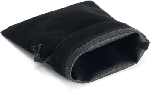 Miniatura 3 de Tendwarm 20 bolsas de terciopelo negro de tamaño mini de 3 x 3.9 pulgadas con cordón para joyas, bolsas de Navidad, regalos de boda