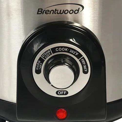 Miniatura 6 de Brentwood Freidora eléctrica y multicocina, 5.2 cuartos de galón, acero inoxidable