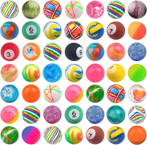 Miniatura 10 de Bolas hinchables para niños, 20 piezas, 5 estilos, 1.260 in, surtidas, con bolsa de almacenamiento para recuerdos de fiesta de cumpleaños