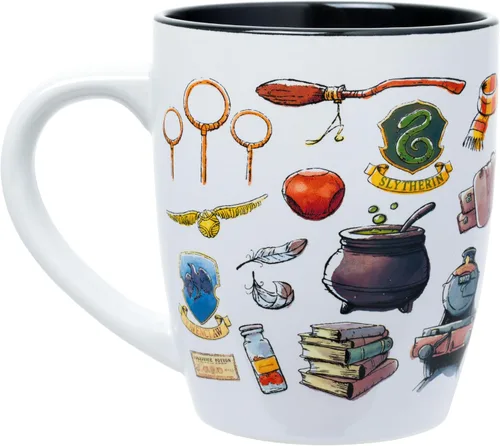 Miniatura 3 de Silver Buffalo Harry Potter Hogwarts Destination - Taza de cerámica curvada jumbo de 25 onzas
