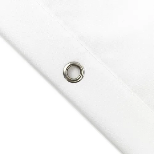 Miniatura 6 de HVEST Cortina de ducha floral de granja con ganchos, flor azul y amarilla y mariposa sobre blanco, cortina de ducha para baño, juego de cortinas