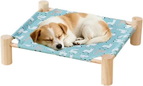 Miniatura 7 de Dog Hammock - Cat Hammock Bed Wooden Elevated Dog Bed, Stable Removable Sleeping Cot, Quick to Install Pet Cot for Home Living Room Apartment Dorm