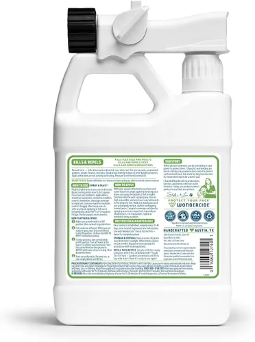Miniatura 2 de Wondercide - Spray listo para usar contra pulgas, garrapatas y mosquitos en el jardín con aceites esenciales naturales – Asesino, tratamiento