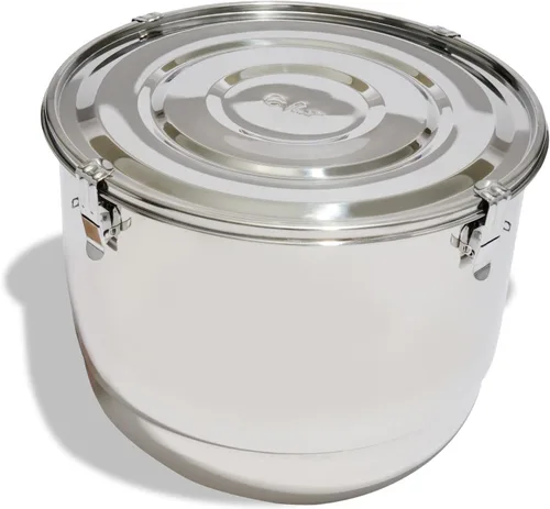 Miniatura 7 de CVAULT Contenedor de almacenamiento de 1/2 libra, hermético y resistente a la luz, acero inoxidable de grado alimenticio, incluye 62% de humedad